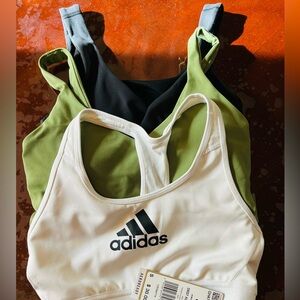 Lululemon Align Tank Top, adidas Sports Bra 3-Pack in White,Olive,Black, Size0-S